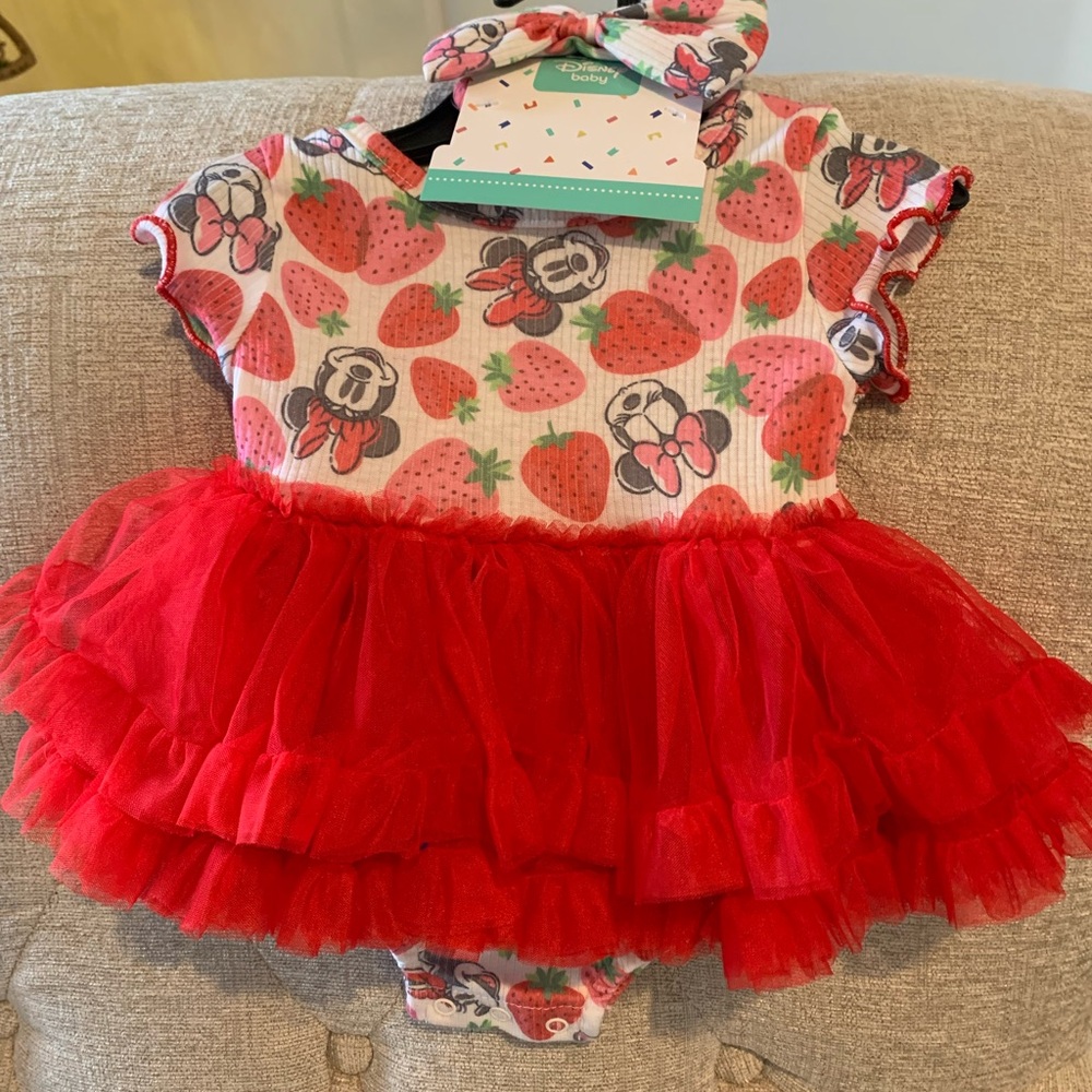 Disney Minnie Mouse Baby Tutu with Matching Headband
